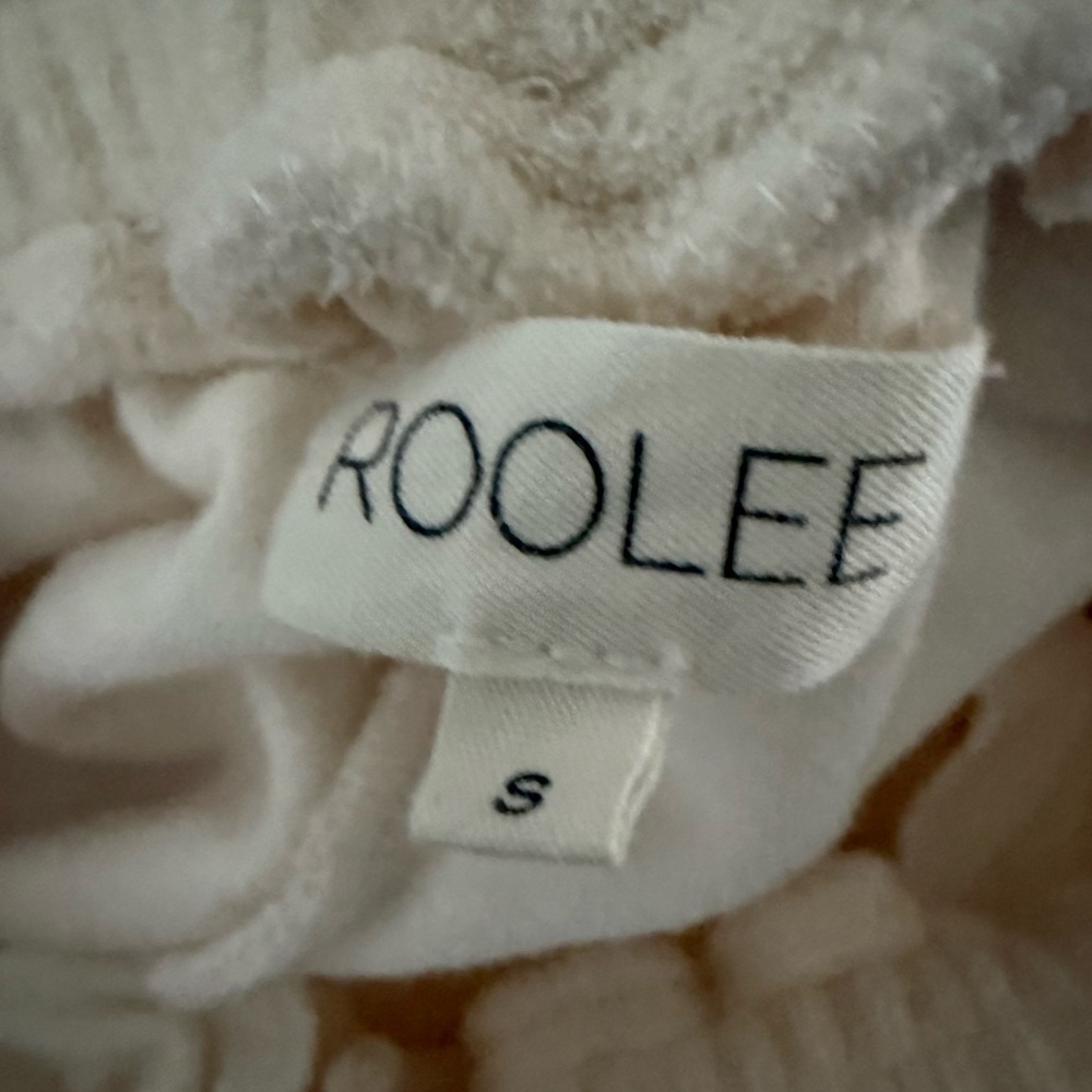 Roolee The Baseline Wide Leg Pants In Ivory - Size S — image 6 of 7